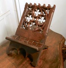 French Gothic Oak Book Rest or Reading Stand, Lutrin