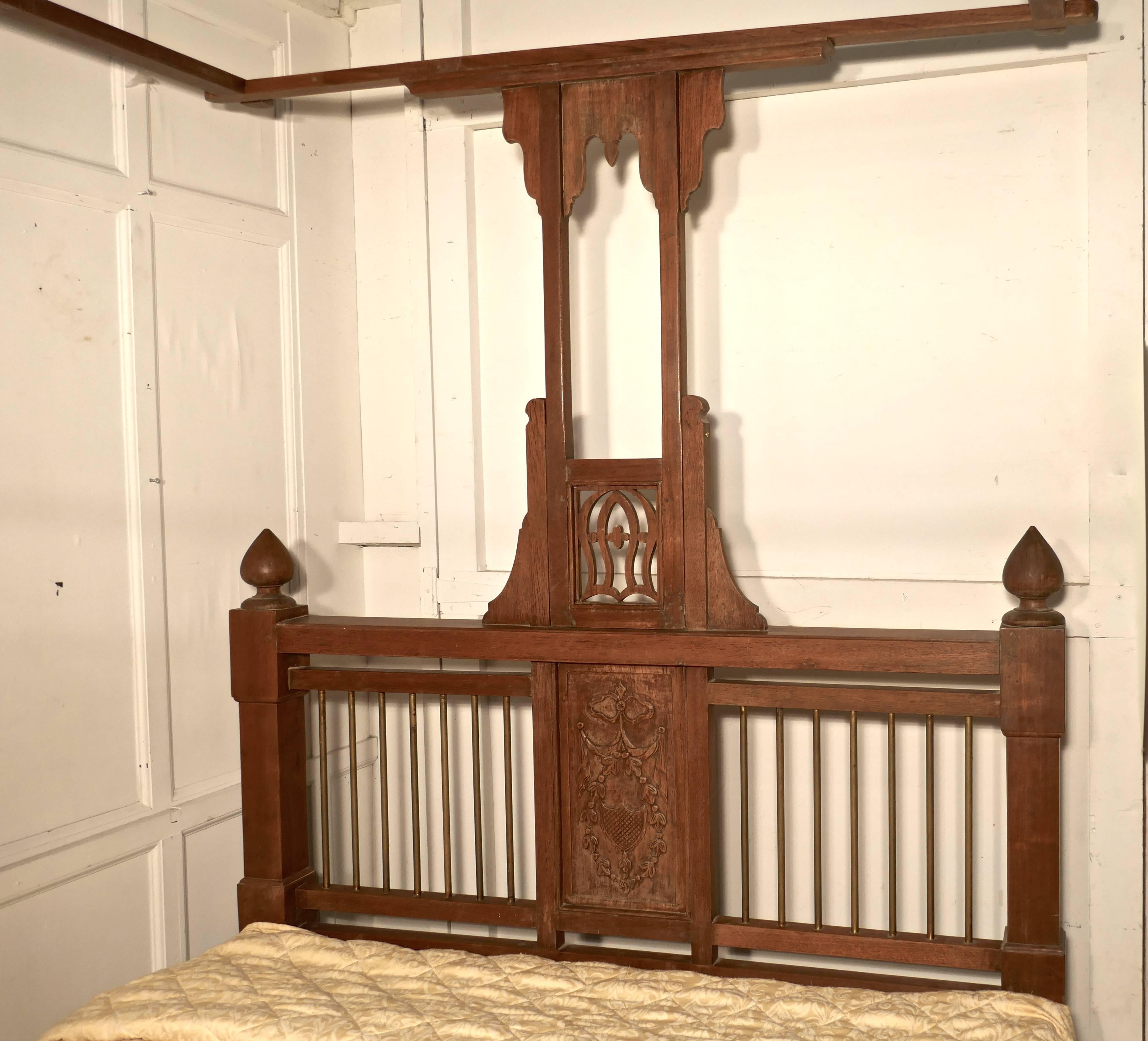 antique colonial bed