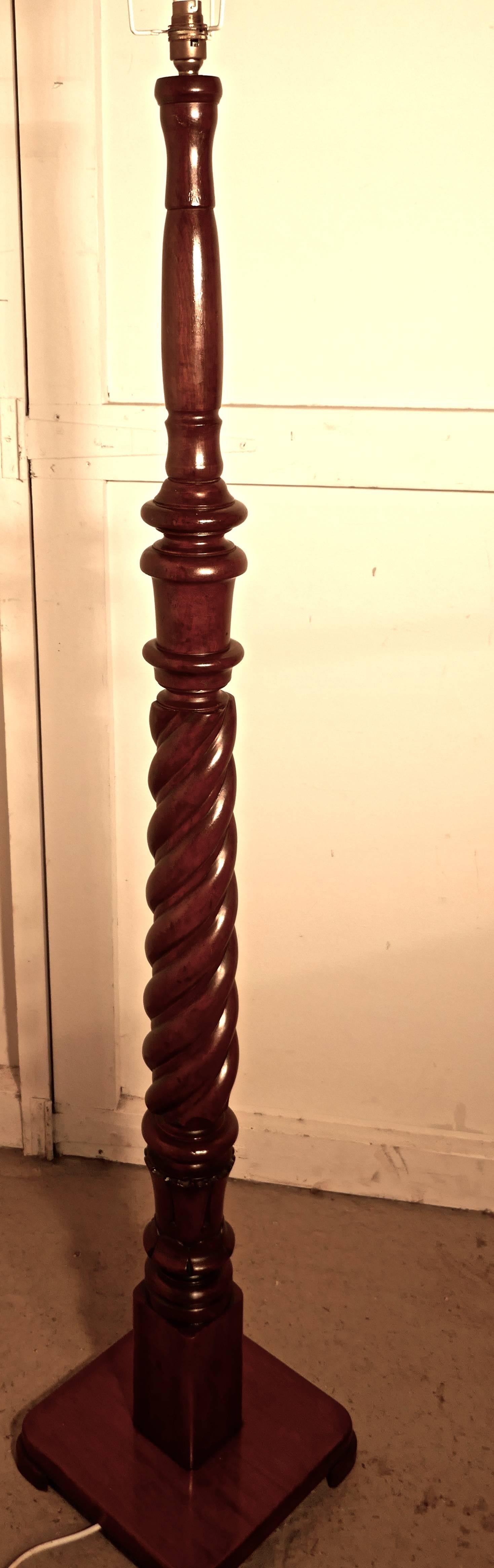 mahogany floor lamp
