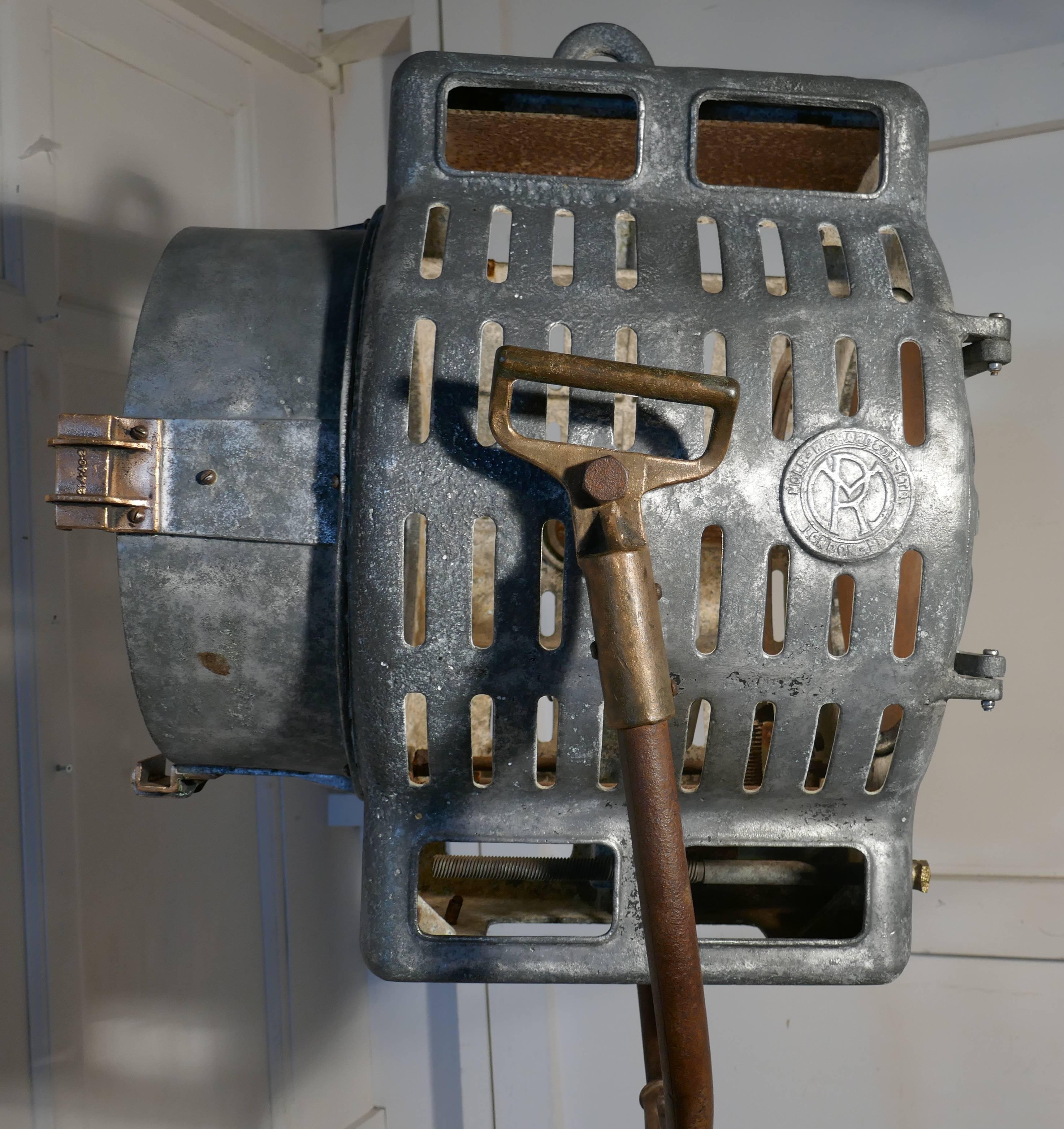Hollywood Regency Large Art Deco Vintage Theatre Flood Light or Spot Light Industrial Lighting