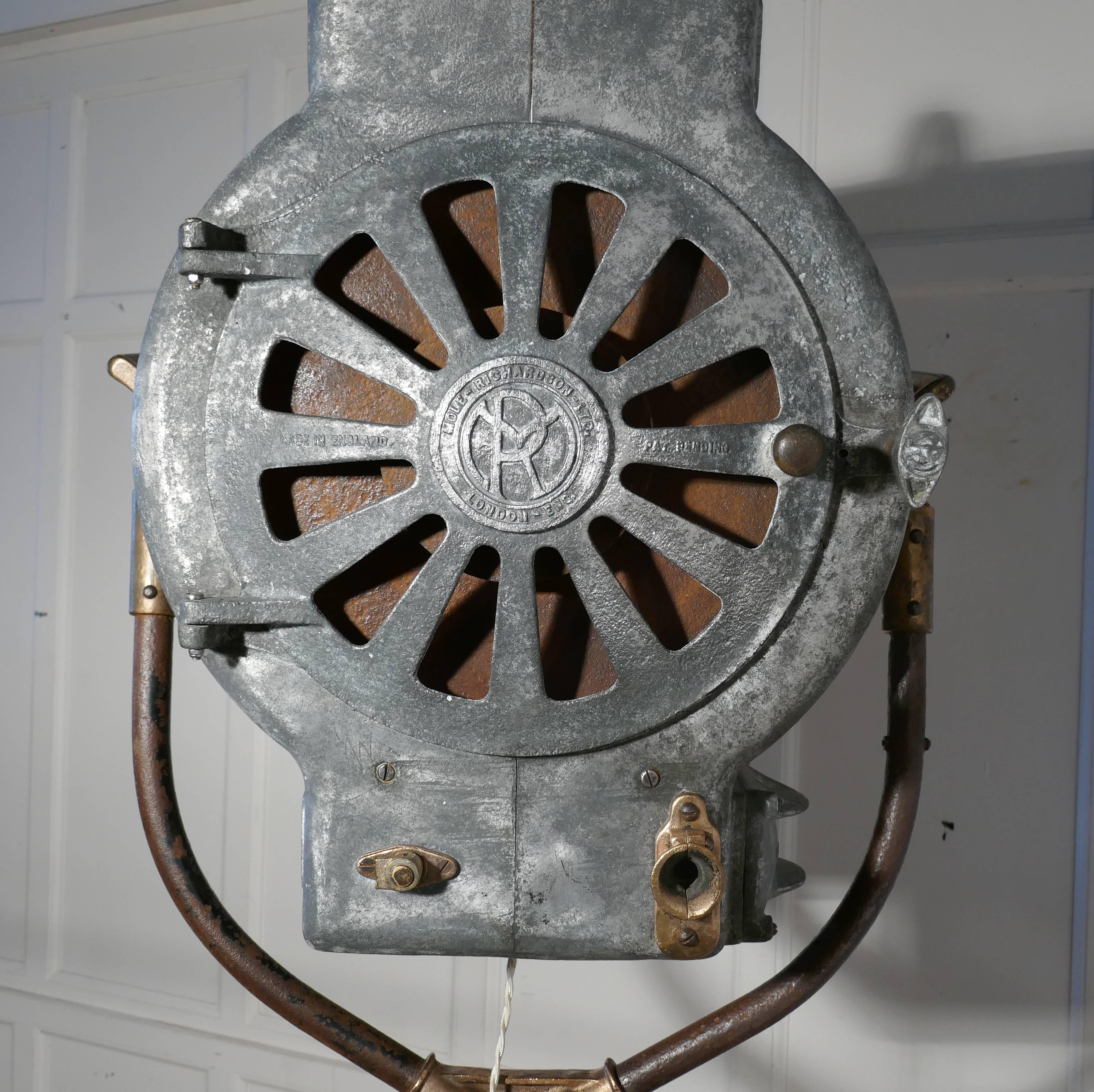 Cast Large Art Deco Vintage Theatre Flood Light or Spot Light Industrial Lighting