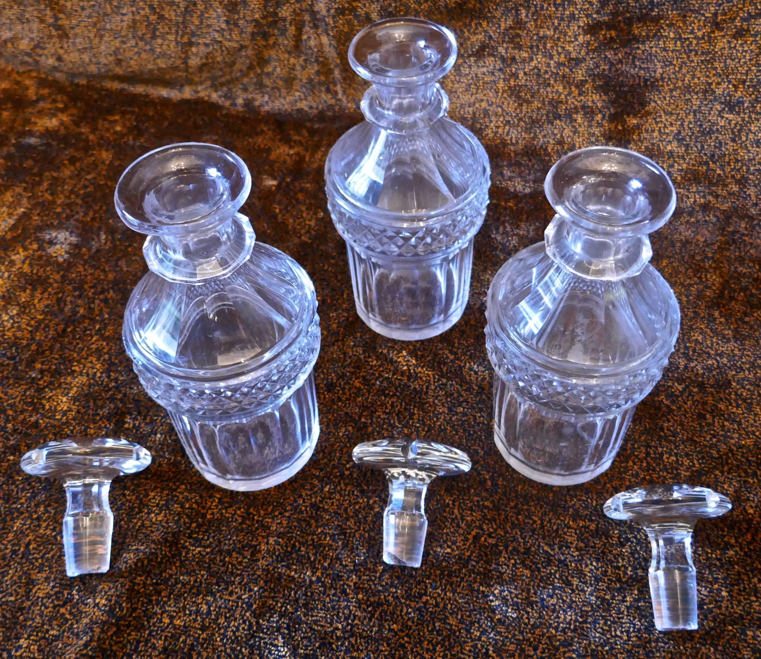 victorian glass decanters