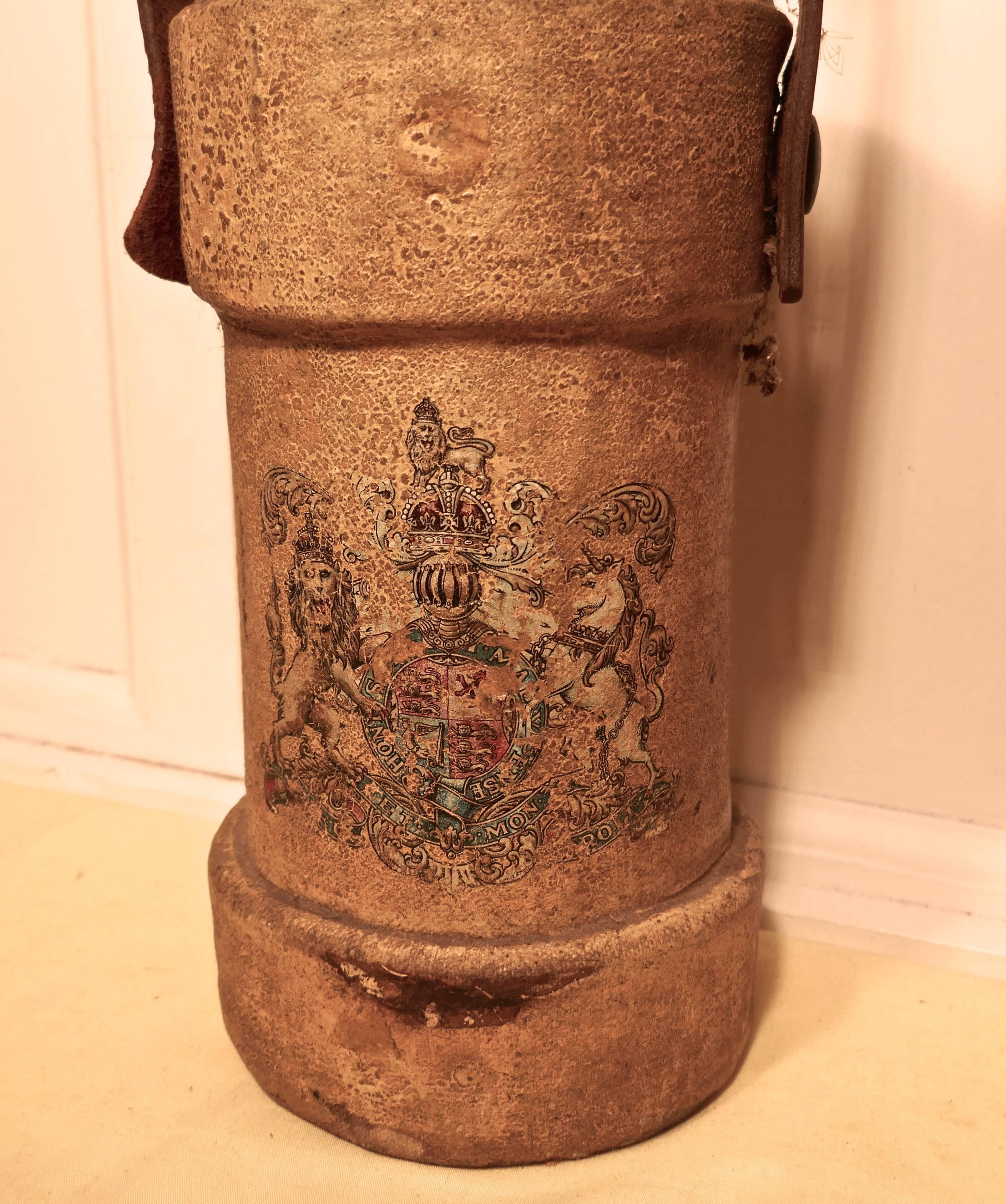 British Army Canvas Artillery Shell Carriers, or Quirky Stick Stands In Distressed Condition In Chillerton, Isle of Wight