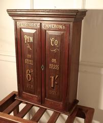 Victorian Sign Painted Stationers Cupboard, Shop Display