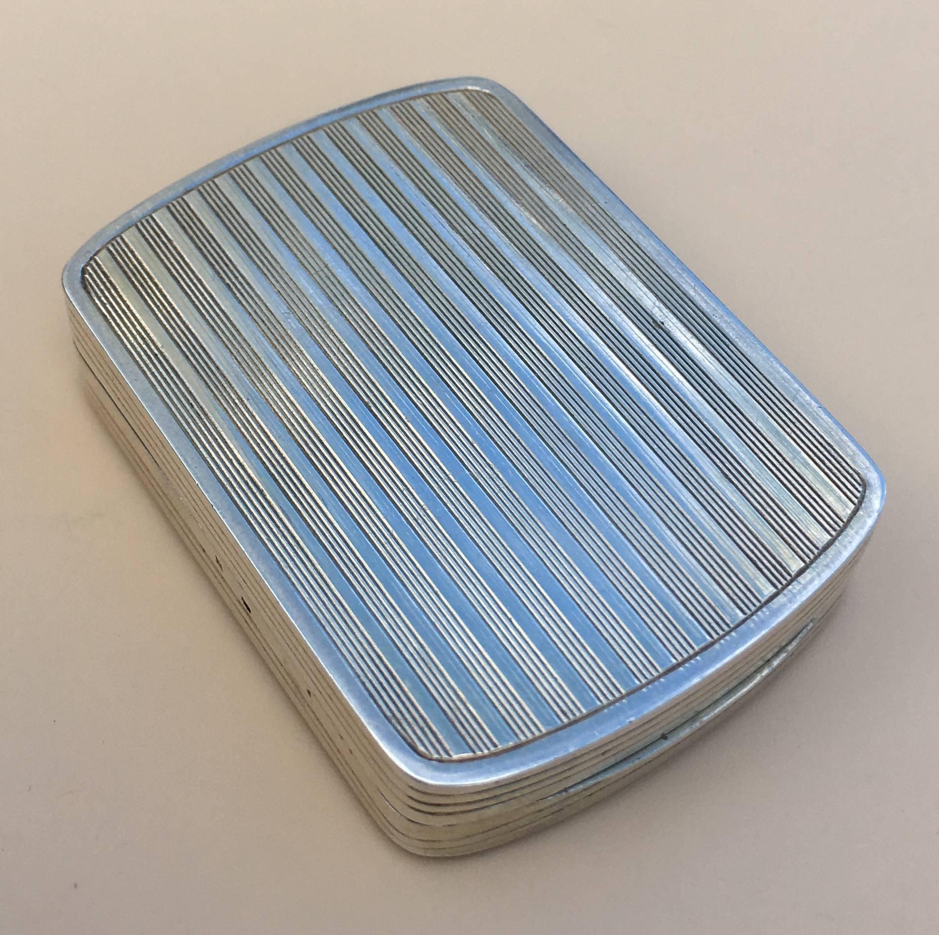 Lovely Solid Austrian Silver Enamel Compact Case 1