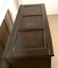 Large 17th Century Carved Oak Coffer