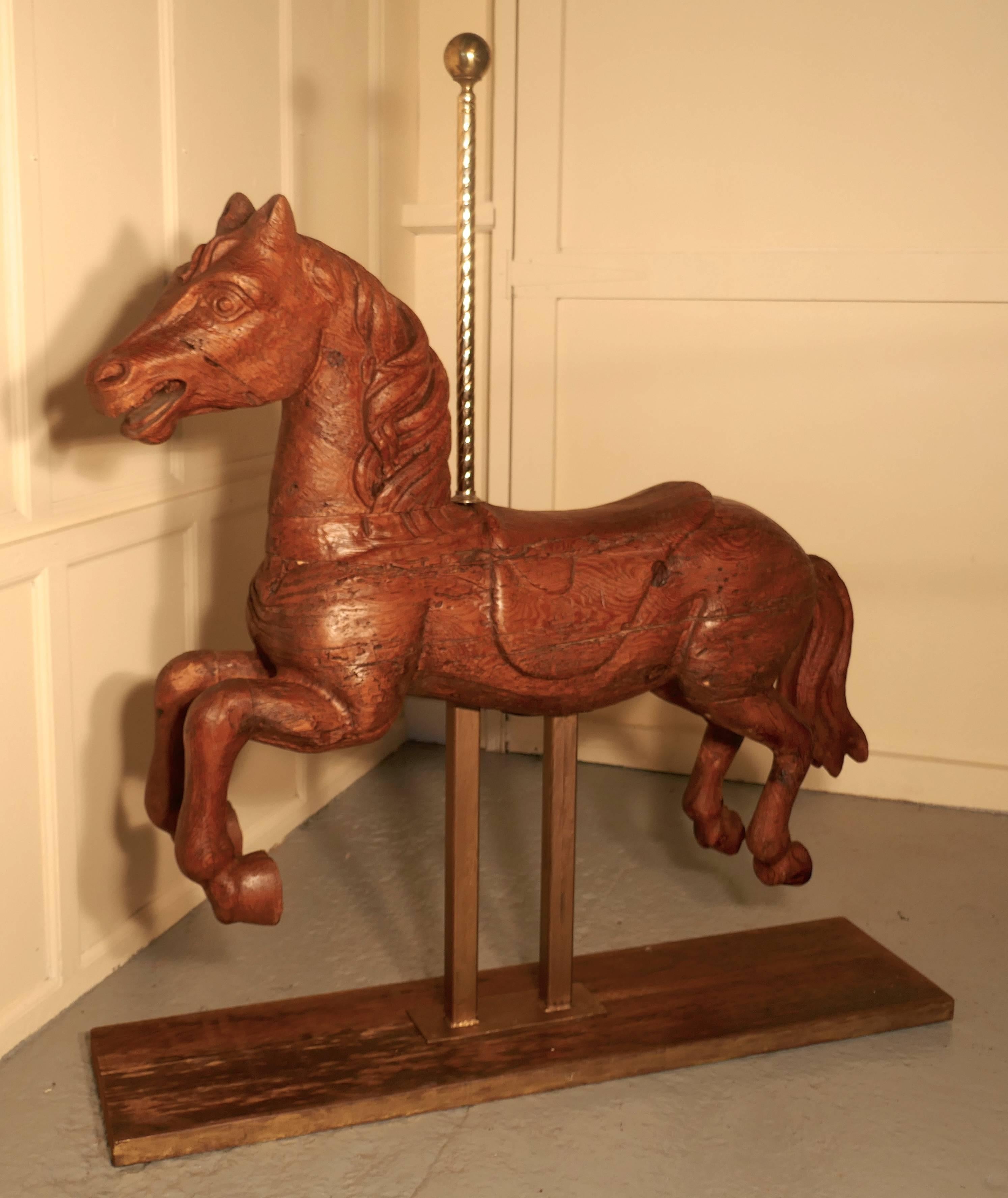 19th Century Spanish Wooden Carousel Galloper or Fair Ground Horse 2