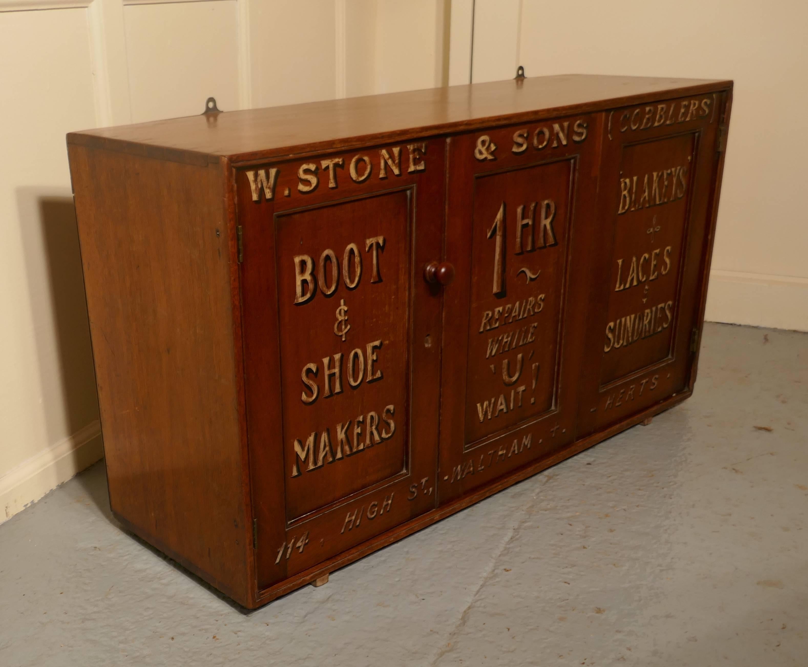 Victorian Boot and Shoe Makers Shop Cupboard, Shop Display 2