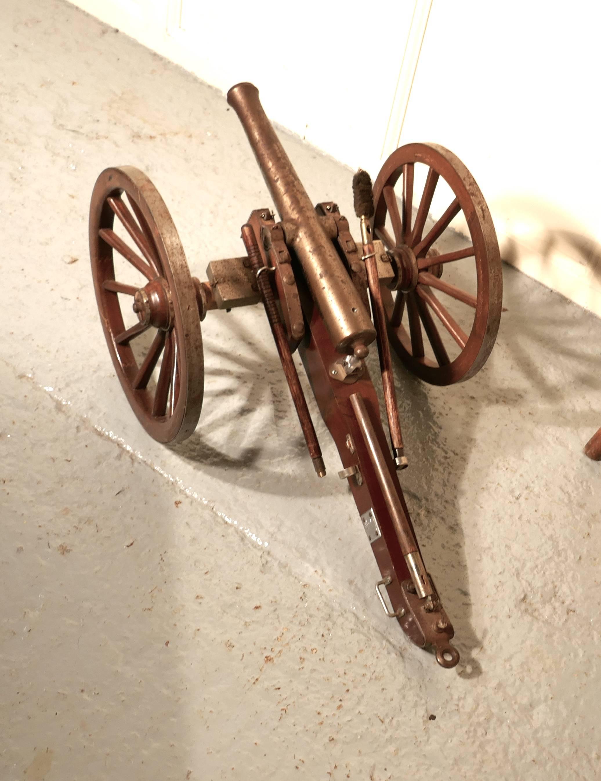 20th Century Handmade Replica of an 19th Century Napoleonic Cannon