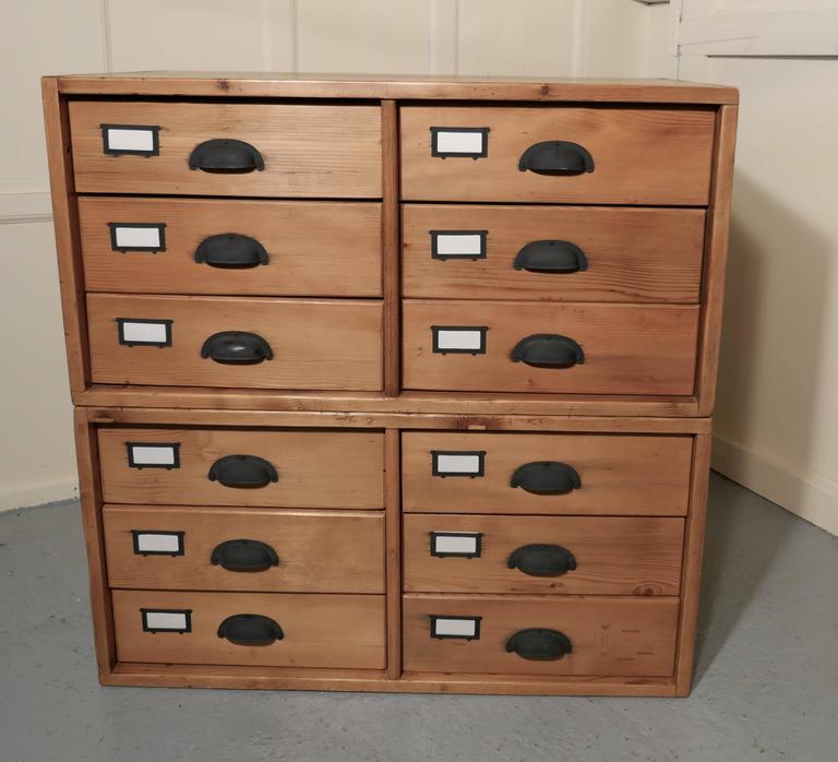 Pair Of Stacking Filing Cabinet Drawers Side Tables Or Large