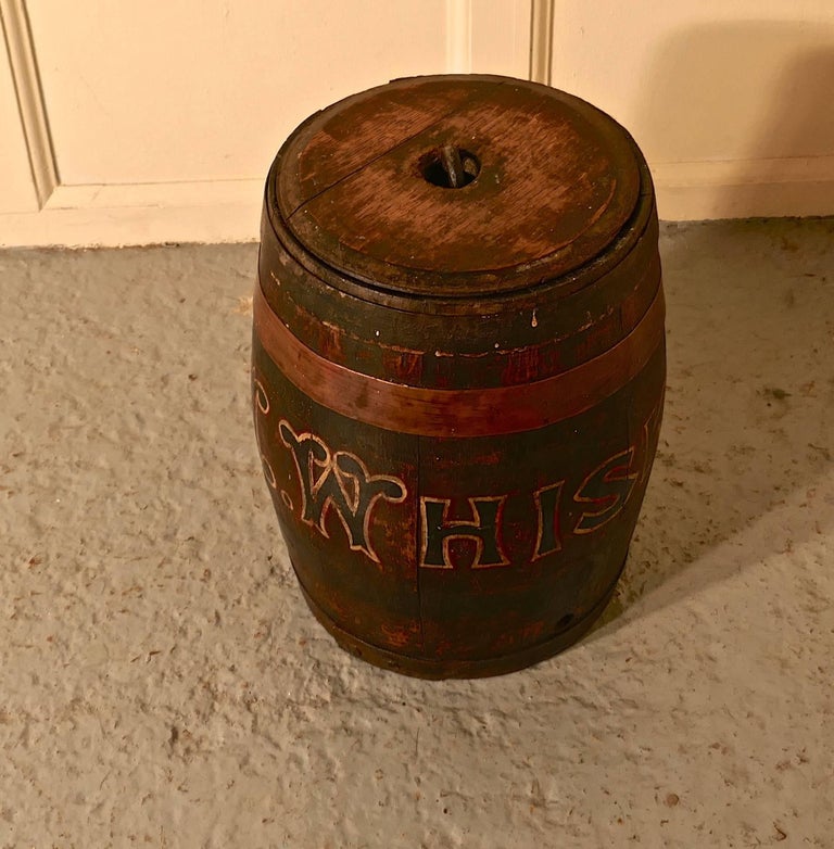 19th Century Oak and Copper Irish Whiskey Barrel, Quirky Umbrella Stand at 1stDibs whiskey