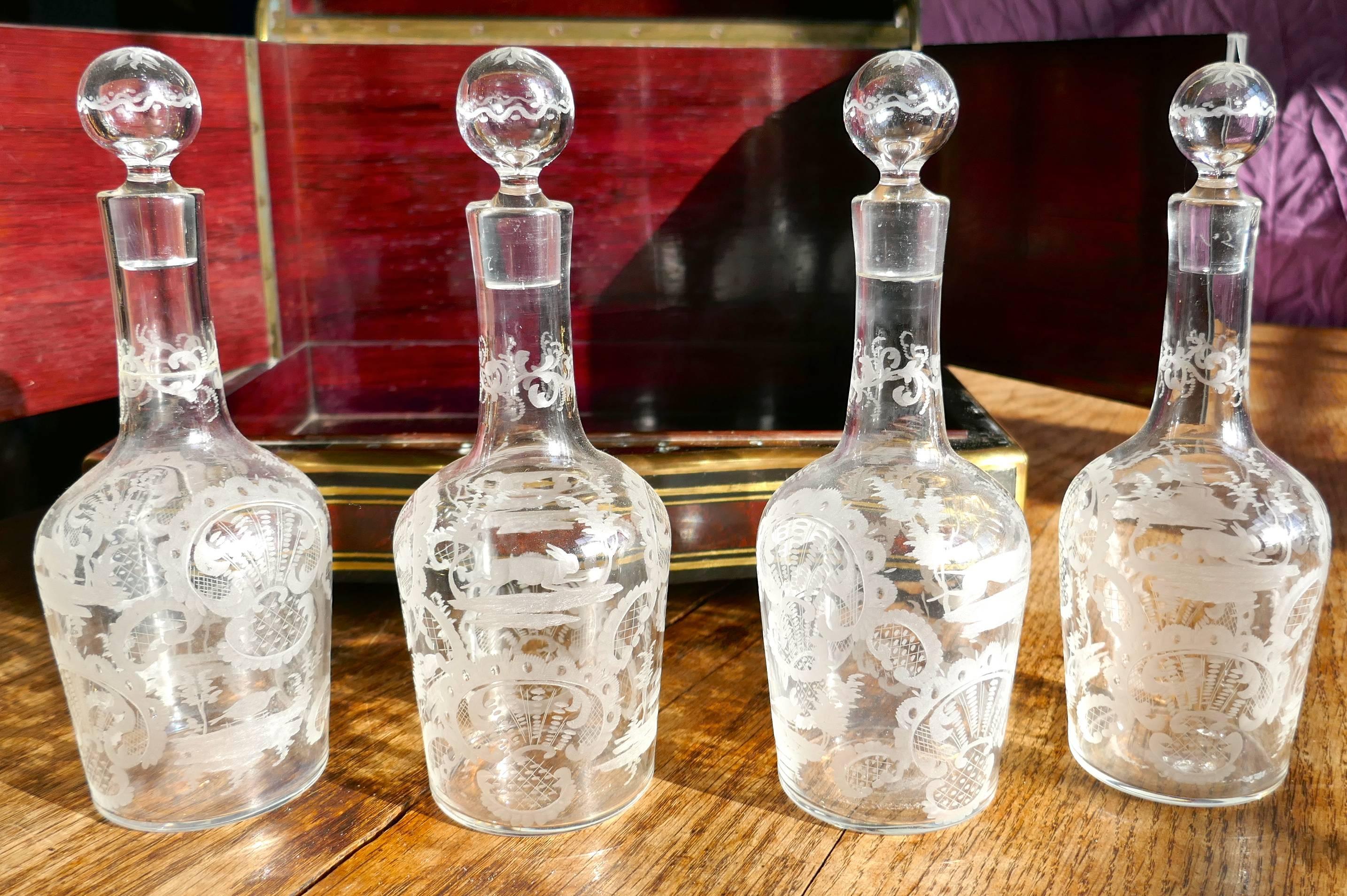 19th Century Inlaid Cave de Liqueur by Maison Alphonse Giroux, circa 1830