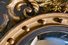 Large Regency Convex Gilt Wall Mirror