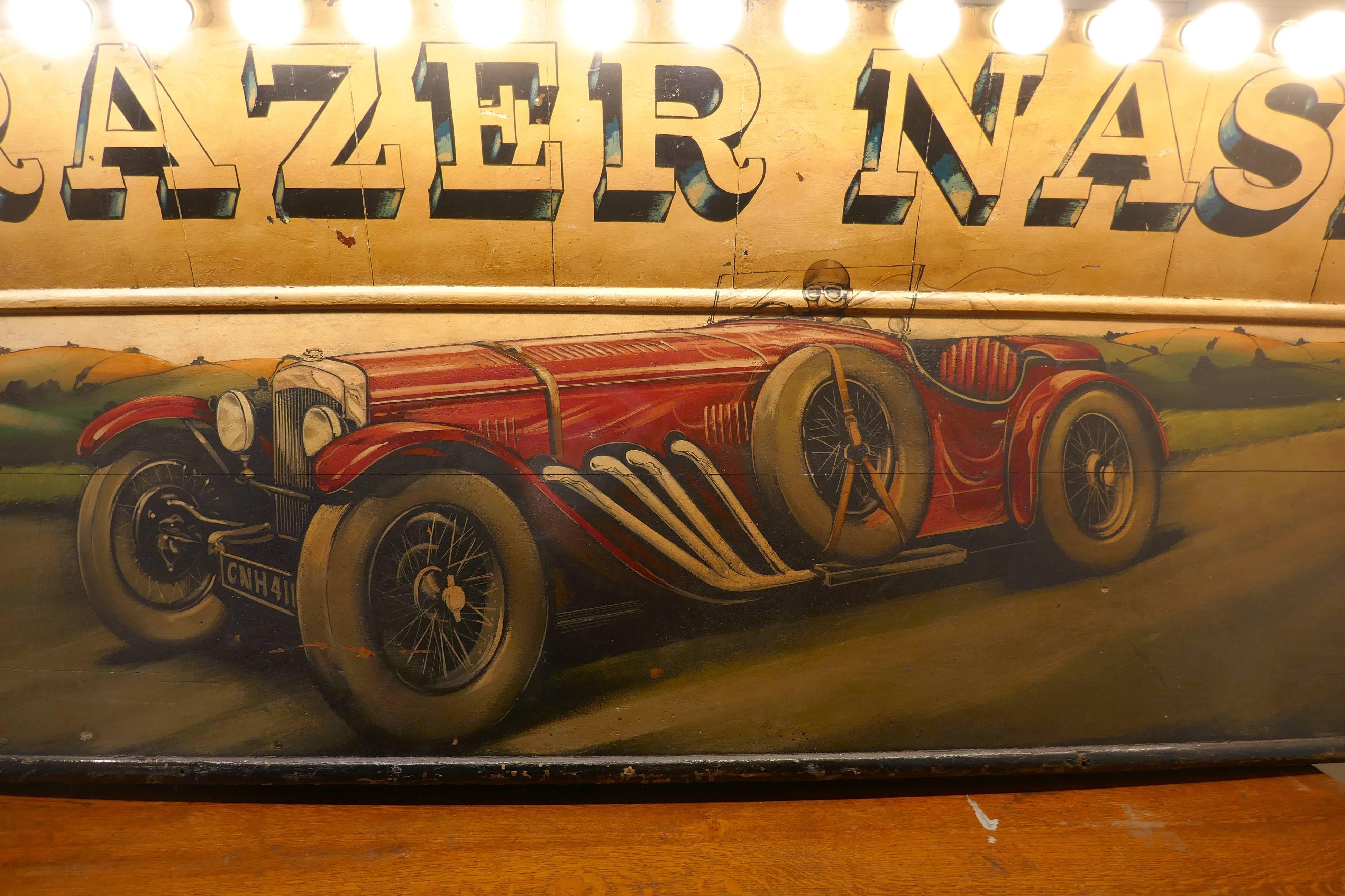 Frazer Nash Huge Illuminated Advertising Painted Trade Sign For Sale 1