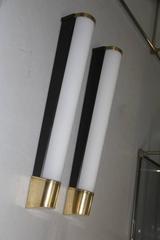 Great Pair of Applique Stilux Design Italian Mid-Century Brass Parts