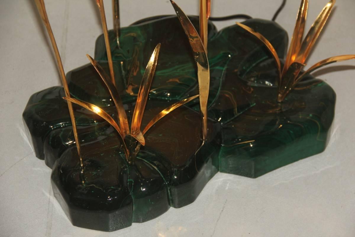 Mid-Century Modern Floor Duck Sunset, 1970 Italian Design Gold Wood Lacquered Natural Floor