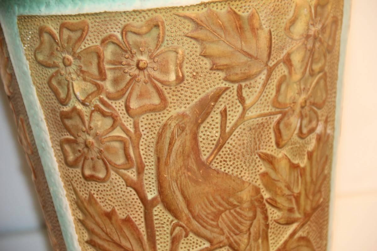 Elegant Mid-Century Italian Vase Saca, 1940s In Good Condition For Sale In Palermo, Sicily