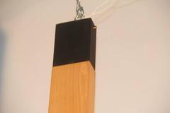 Minimalistischer minimalistischer Kronleuchter, Neon, 1970, italienisches Design, Angelo Brotto Esperia