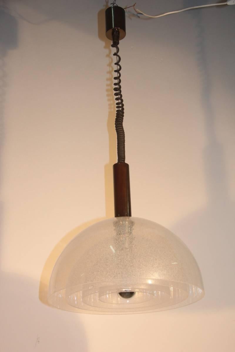 Metal Mazzega Ceiling Lamp 1970s Pop Art For Sale
