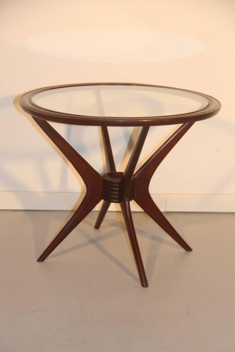 Mid-Century Modern Coffee Table Cassina Mid-Century Design Italian Design Walnut 