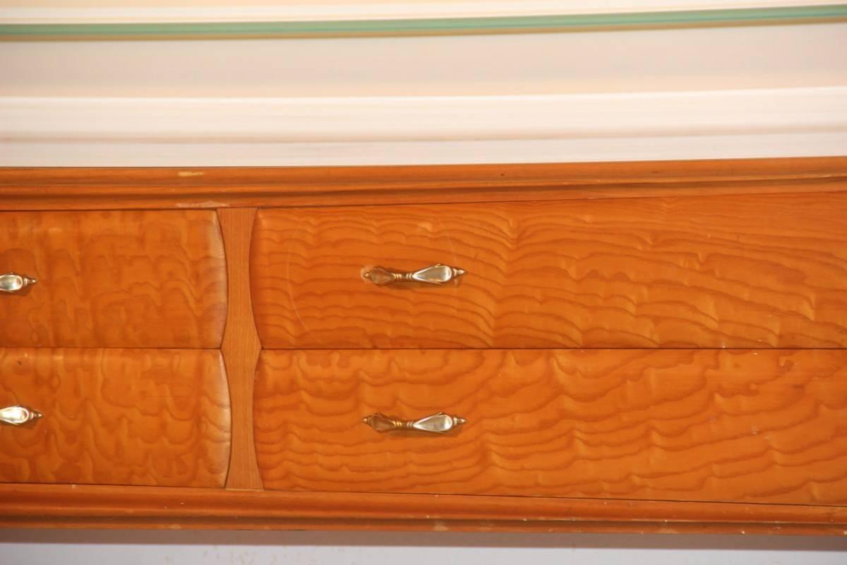 Mid-Century Modern Chest of Drawers and Bedside Tables Lissone, 1950s, Italian Design