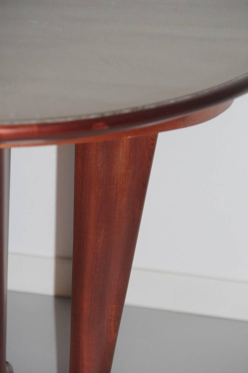 Elegance Table de salle à manger ovale Design italien du milieu du siècle dernier en vente 1