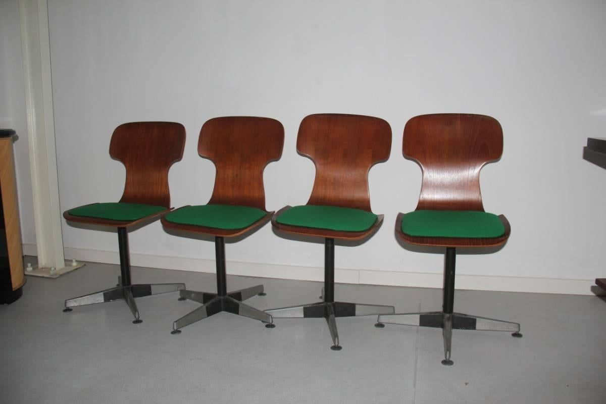 Carlo Ratti original chairs mid-century bentwood Italian design.