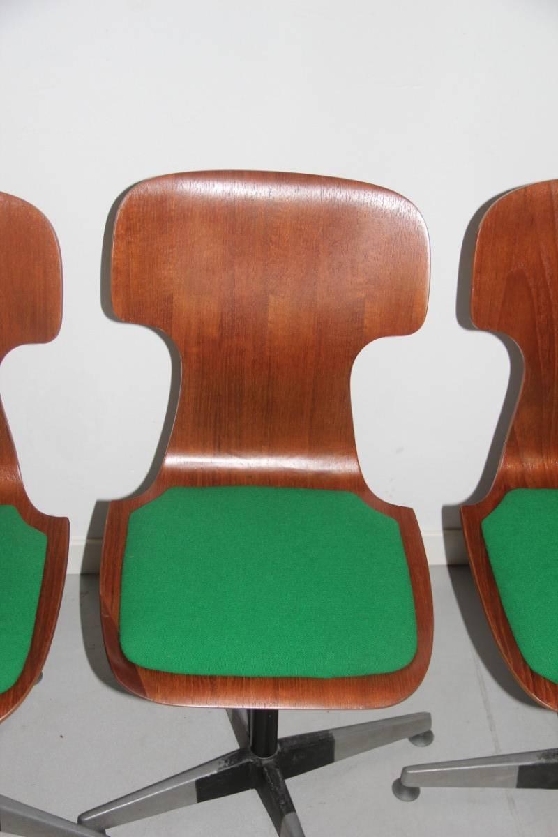 Carlo Ratti Original Chairs Mid-Century Bentwood Italian Design In Good Condition For Sale In Palermo, Sicily