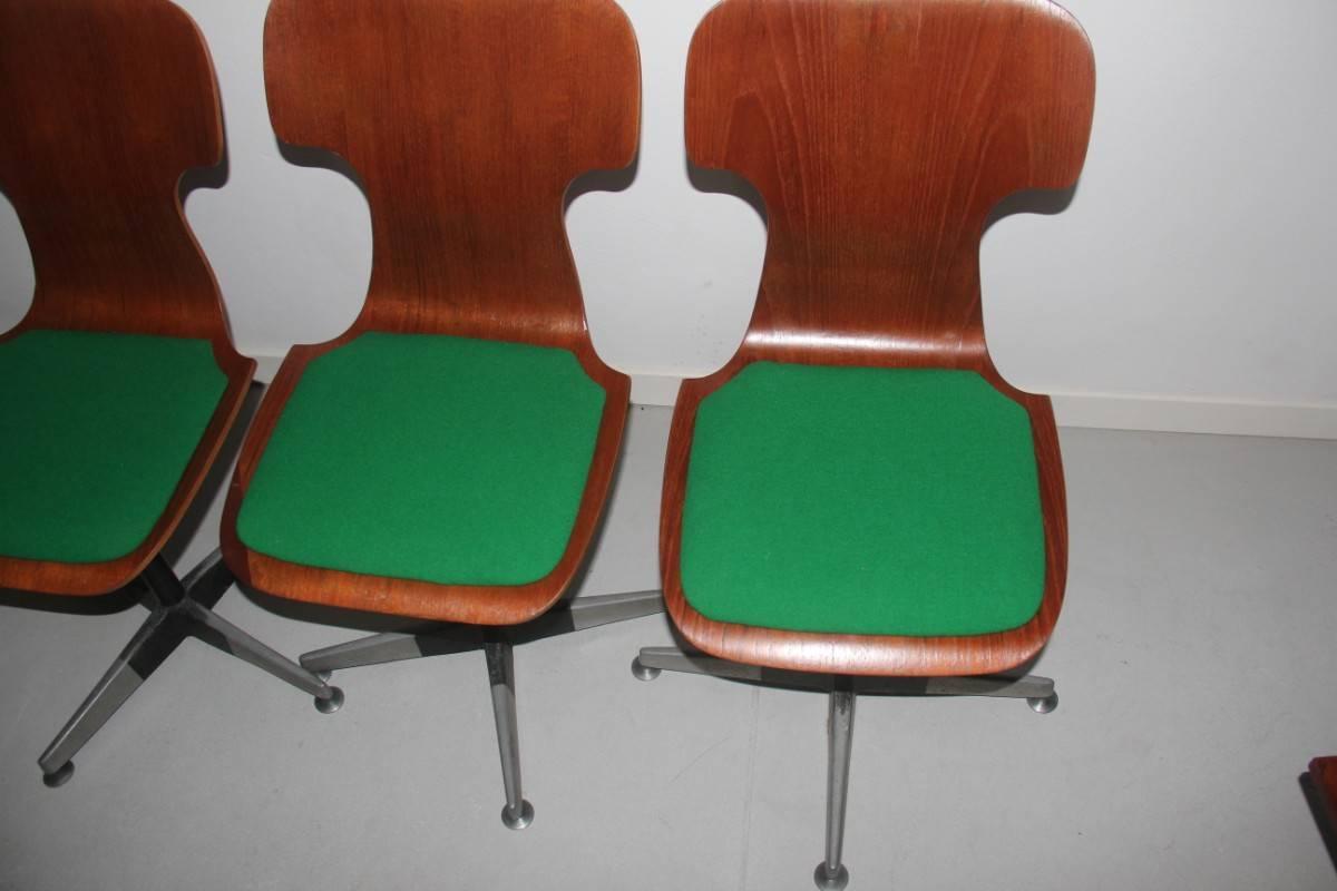 Metà XX secolo Carlo Ratti Sedie Originali Mid-Century Bentwood Design Italiano in vendita