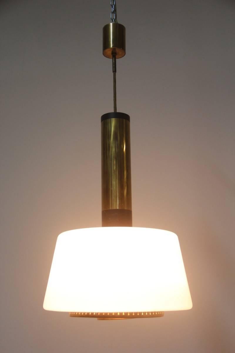 Mid-Century Modern Minimal Ceiling Lamp Stilnovo Design Mid-Century Italian Style