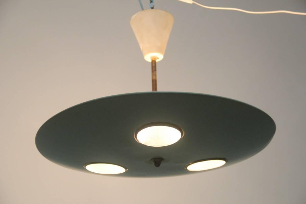Mid-Century Modern Ceiling Lamp Lumen Milano Design Italian, Mid-Century