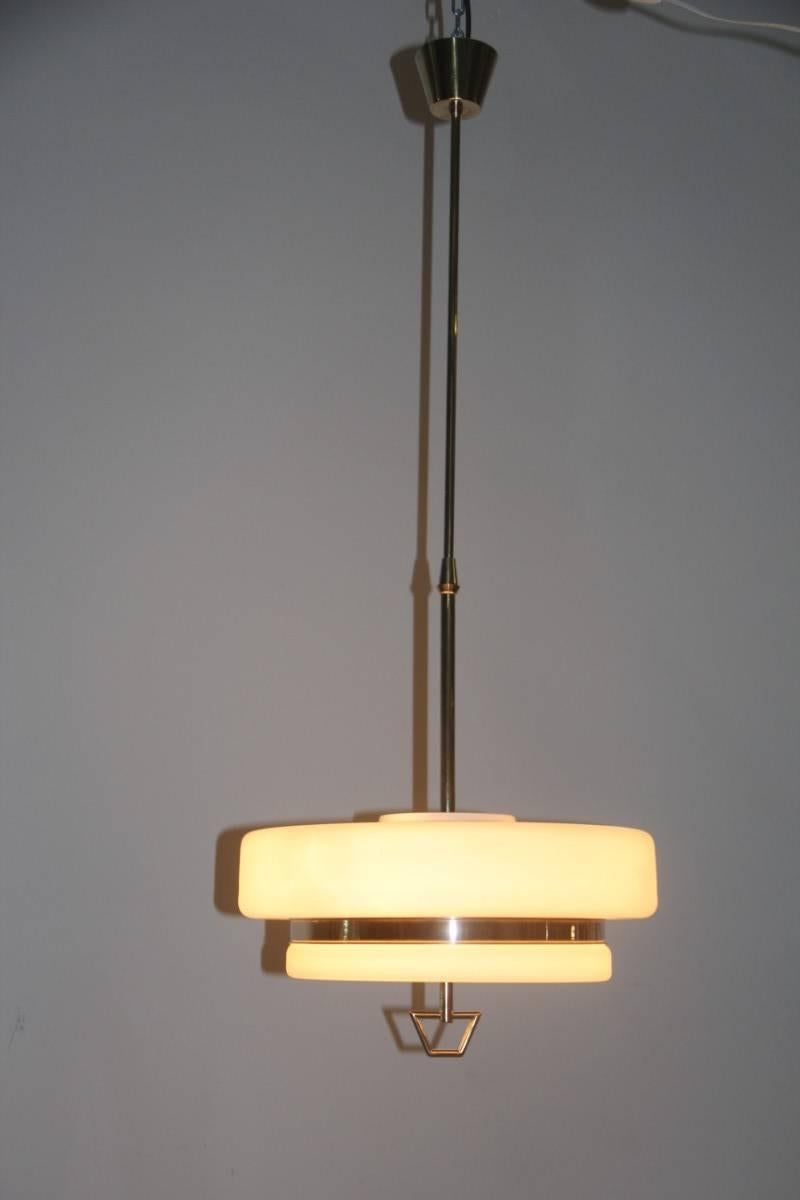 Mid-Century Modern Italian Mid-Century Ceiling Lamp Stilnovo Design For Sale