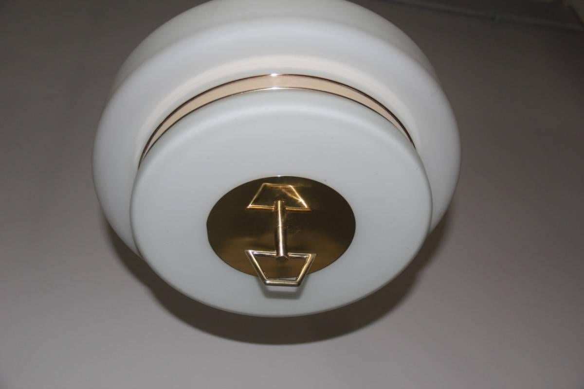 Italian Mid-Century Ceiling Lamp Stilnovo Design For Sale 3