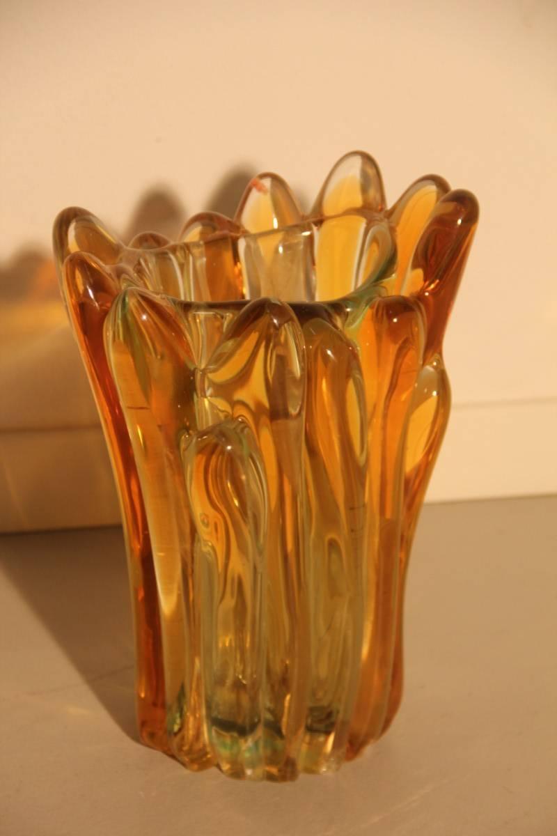 Mid-20th Century Murano Italian Glass Art Vase, 1960