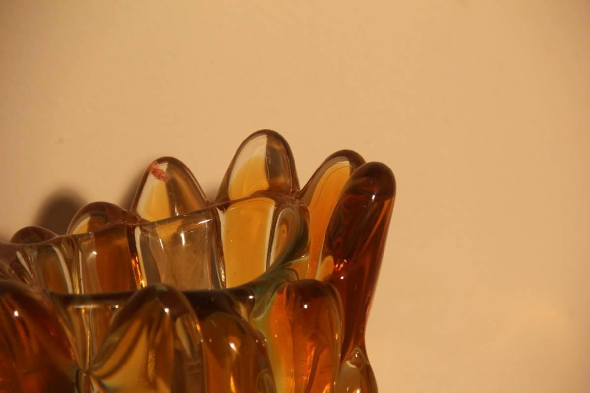 Murano Italian glass art vase, 1960. It is very heavy.