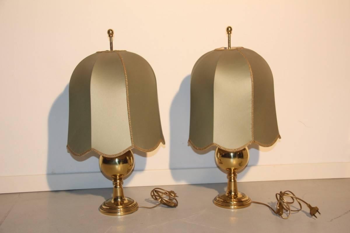 Mid-Century Modern Pair of Table Lamps Very Elegant, 1950s, Italian