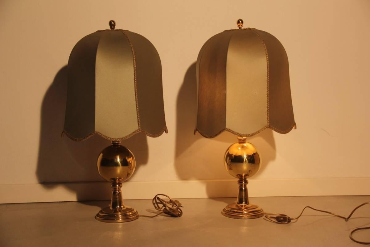 Pair of Table Lamps Very Elegant, 1950s, Italian 3