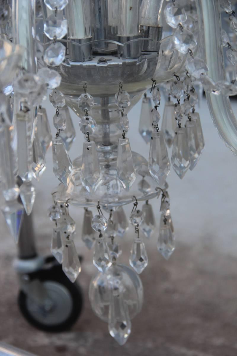 Mid-20th Century Mid-Century Bohemia Pair of Chandelier Crystal Very Elegant