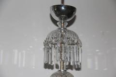 Mid-Century Pair of Crystal Chandeliers Bohemia Czechoslovakia