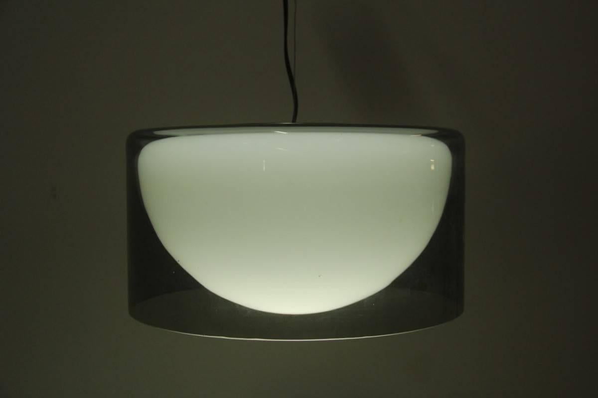 Ceiling lamp Lumenform Toso design, 1960s, Murano art glass.