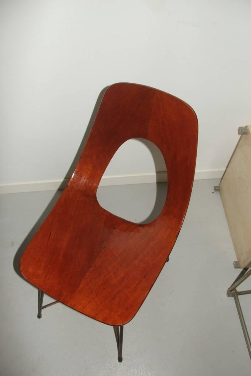 Sculptural Chair Augusto Bozzi for Saporiti, 1950s In Good Condition In Palermo, Sicily