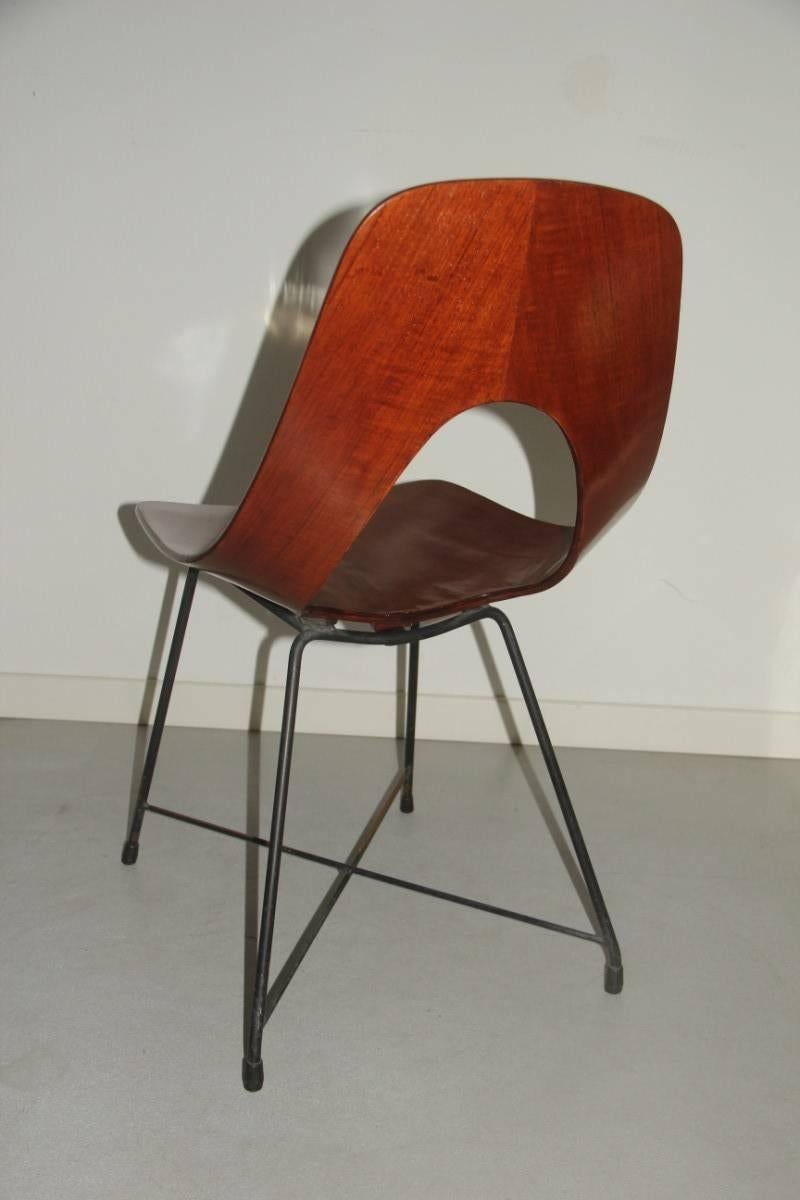 Mid-20th Century Sculptural Chair Augusto Bozzi for Saporiti, 1950s