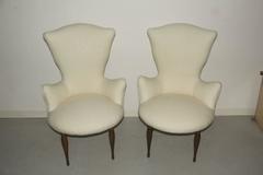 Pair of Small Armchairs of 1950s, Italian Design