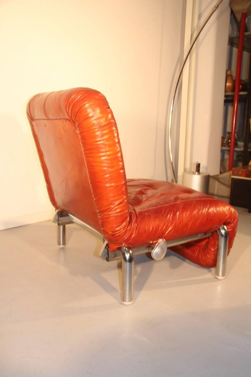 Mid-Century Modern Recliner Chair Saporiti Giovanni Offredi 