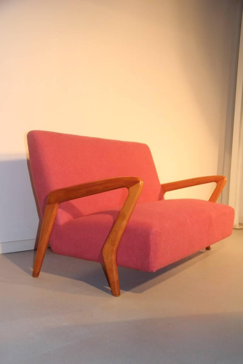 Mid-20th Century Italian Mid-Century Geometric Sofa Particular Design 