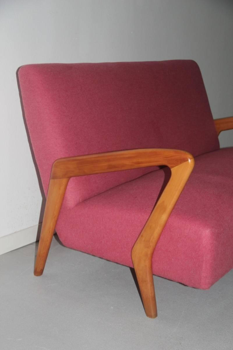 Italian Mid-Century Geometric Sofa Particular Design  3