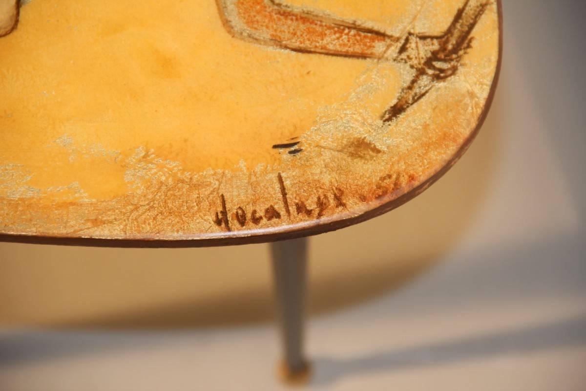 Mesa de centro Procesamiento italiano de mediados de siglo Decalage en Bueno estado para la venta en Palermo, Sicily