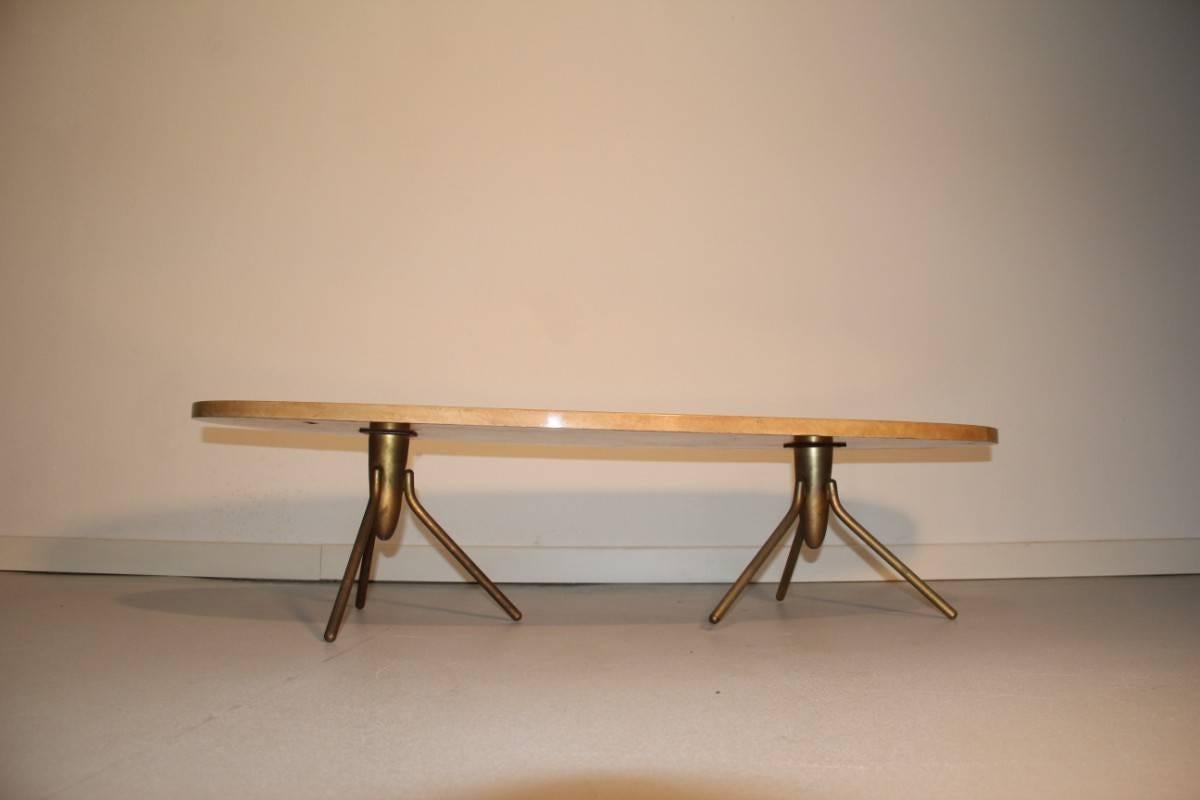 Table basse Aldo Tura, design italien du milieu du siècle dernier.