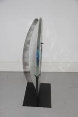 Murano Glass Plate of Geometric Designs of Alfredo Barbini, 1980