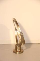 Swivel Mirror Brushed Metal Artemide Sergio Mazza, 1960s